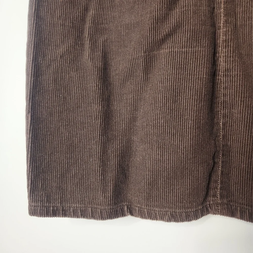 Vintage Y2K Brown Corduroy Skirt Size 10 - Picture 4 of 12